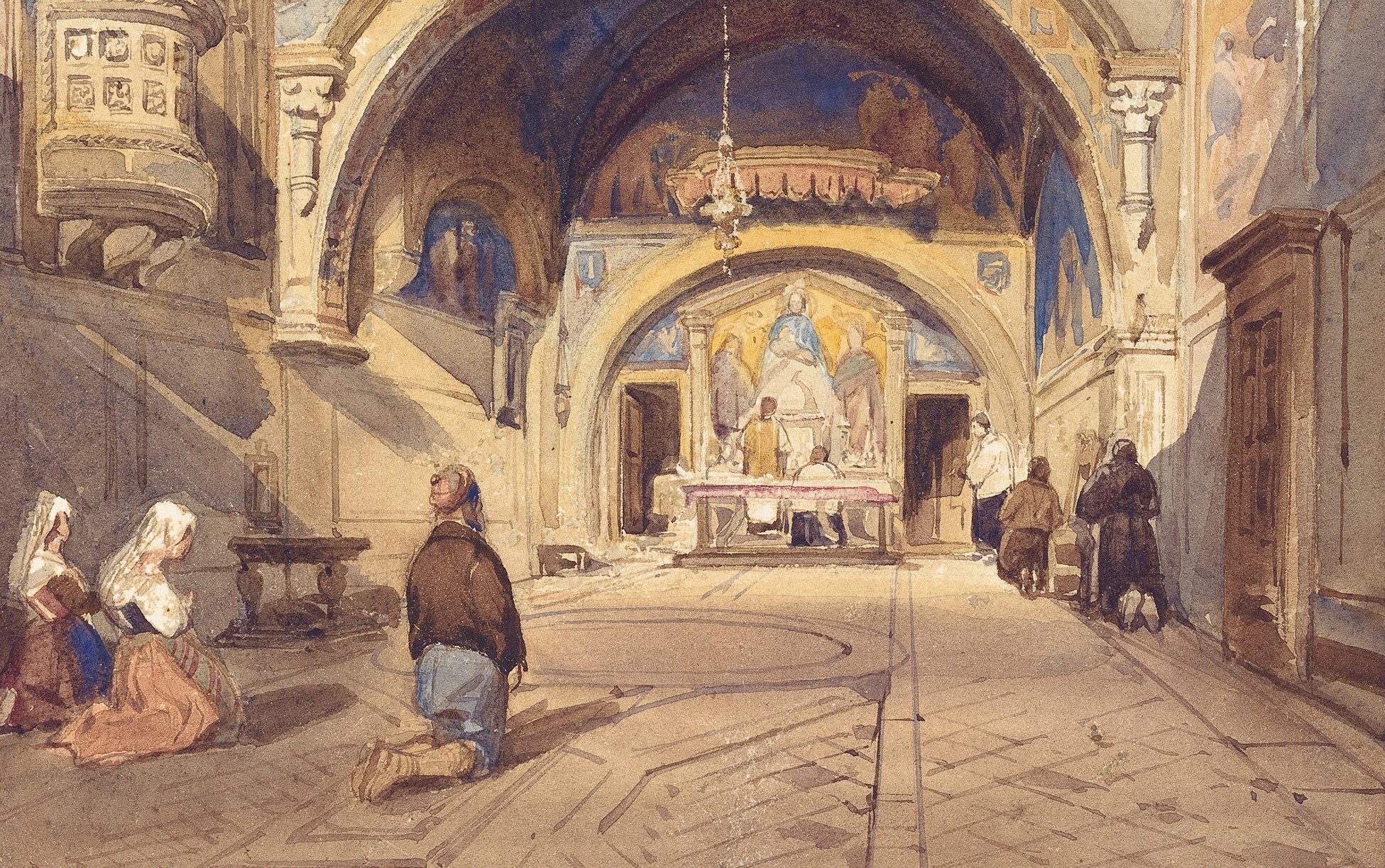 Interior of the Church of San Benedetto, William James Müller